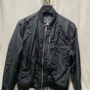 H&M Men's Black Bomber Jacket